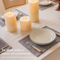 thumbnail image 4 of Linen Placemats Set of 4 Heat Resistant Washable Placemats for Parties Buffet Dinner, 12 x 18 inches, Ash Grey, 4 of 6