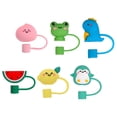 thumbnail image 3 of KAKOWELY 6 Pcs Embouts de Pailles Réutilisables Embouts de Paille en Silicone Couvre-Embout de Paille Embouts de Paille pour Enfants,1.38"X0.98"X0.59 Pouces, 3 of 4