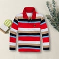 thumbnail image 3 of Boys Polo Shirt Long Sleeve Toddler Shirt Casual Collared Shirts Basic T-Shirts Casual Blouse Tops Pullover for Kids Boys 12-13 Years, 3 of 4