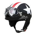 thumbnail image 1 of Protector Casco de motocicleta de cara abierta con gafas, visera, bufanda, motociclista, casco de tu Meterk Protector, 1 of 7