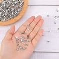 thumbnail image 5 of Woeilo 100 Pieces 304 Stainless Steel Fold Over Cord Ends Cord Crimp Tips Fold-Over End Caps Leather Ribbon Clasp Tips Jewelry Connector for Jewelry Making, 3 x 8 mm Silver, 5 of 5