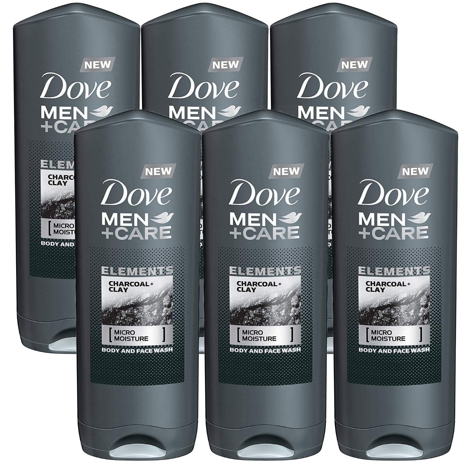 Dove MenPlusCare Body Wash Charcoal & Clay, 400 ml