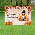 thumbnail image 2 of Happy Thanksgiving Sphynx Welcome Thankful Fall Autumn Pumpkin Yard Sign Cat Lover Kitten Owner Gifts Idea Outdoor Home Lawn Garden Porch Decor - 02021, 2 of 5
