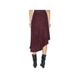 thumbnail image 2 of Sanctuary Women's Zippered Check Below the Knee a-Line Skirt Black Size 14, 2 of 2