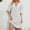 White, variant on Nnhblu Summer Dresses Sundresses for Women Short Sleeve V Neck White - L