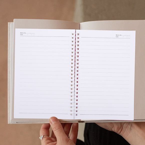 GARVALON 3Pcs Pocket Notepad Spiral Bound Paper Blue Writing Pads Back to School