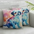 thumbnail image 3 of Nawypu  Watercolor Dog Beagle Cushion Cover Beagle Colorful Dog Silhouette Pillow Case New Puppy Dog Pillows Nursery Decor Modern Throw Pillow Covers for Sofa Chair Car, 3 of 5