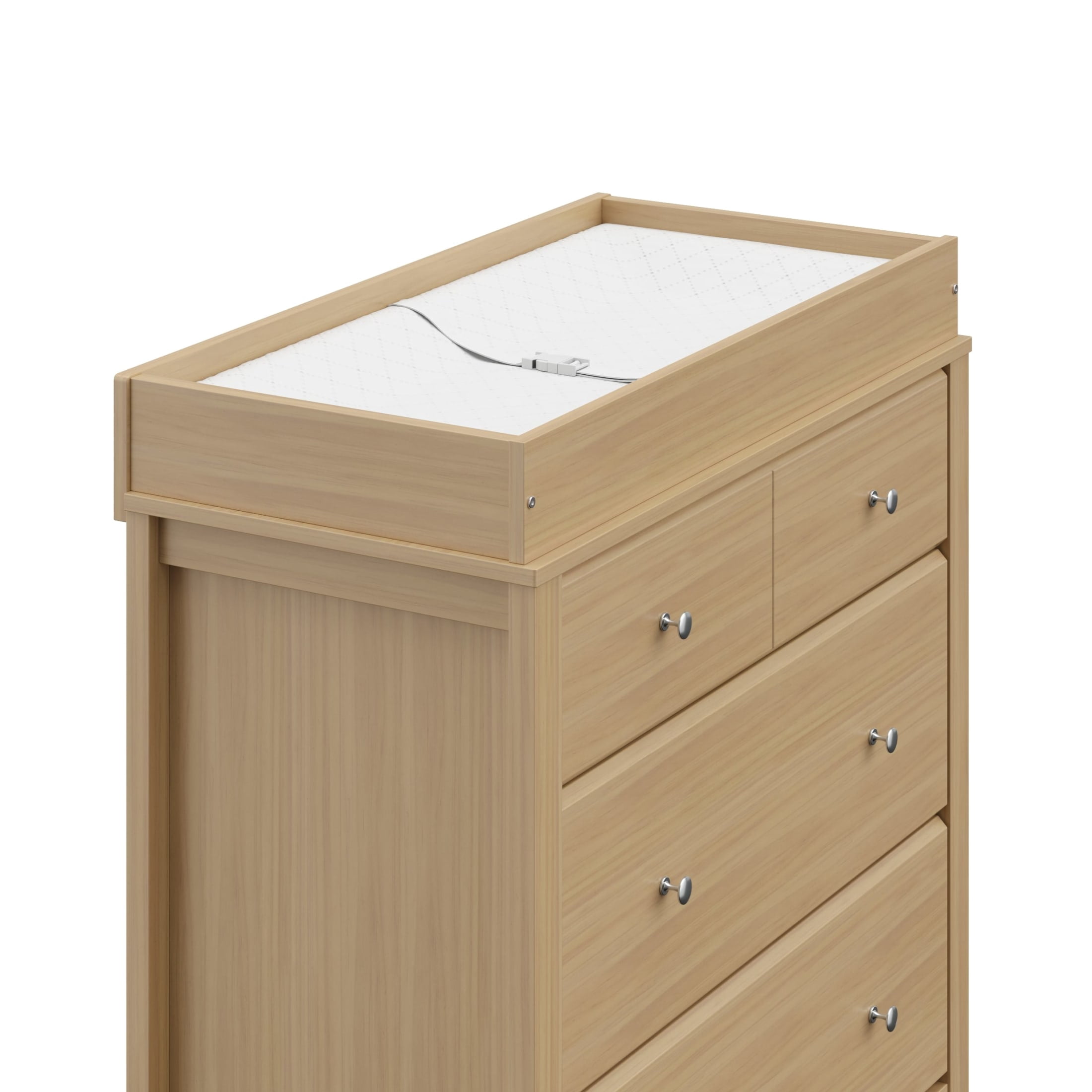 Storkcraft Horizon 3 Drawer Chest with Infant Changing Topper, Driftwood