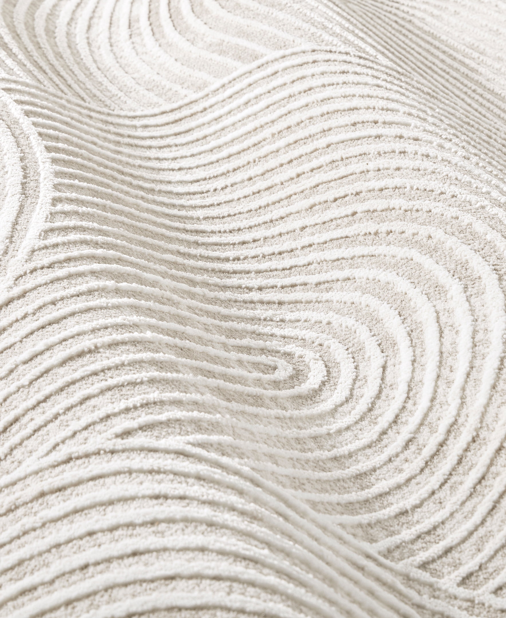TOWN & COUNTRY LUXE Maya Soft Arches Neutral Indoor Area Rug with High-Low Texture, Ivory/Greige, 9'2"x12'5"