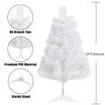 thumbnail image 2 of Árbol de Navidad CCINEE blanco de 60 cm con soporte de plástico con 80 ramas, 2 of 7