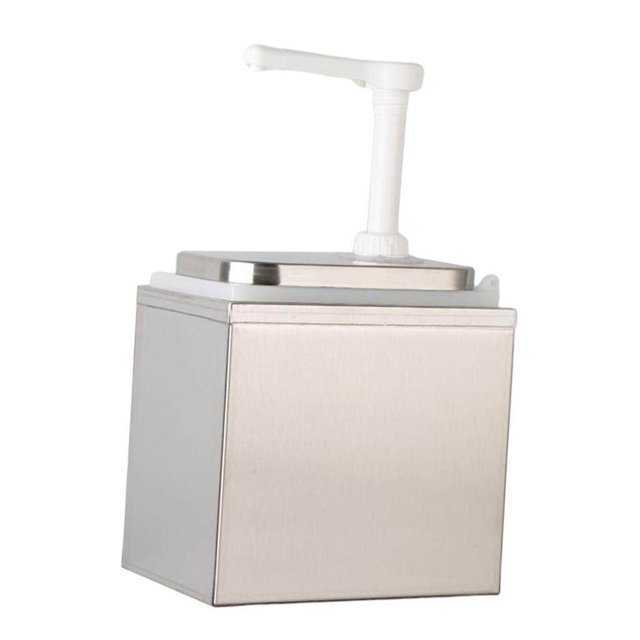 Sauce Pump Dispenser 1L/2L Oil Vinegar Ketchup Container for Restaurant Kitchen Sauce Restaurant 2L B