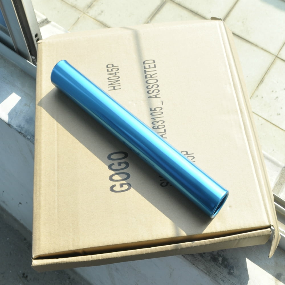 GOGO 16 Pcs Standard Size Aluminum Relay Batons For Track & Field-Orange