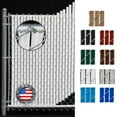 thumbnail image 1 of FenceSource Wave Slat (9 Colors) Single Wall Bottom Locking Privacy Slat for 4', 5', 6', 7' and 8' Chain Link Fence (8 ft, White), 1 of 4