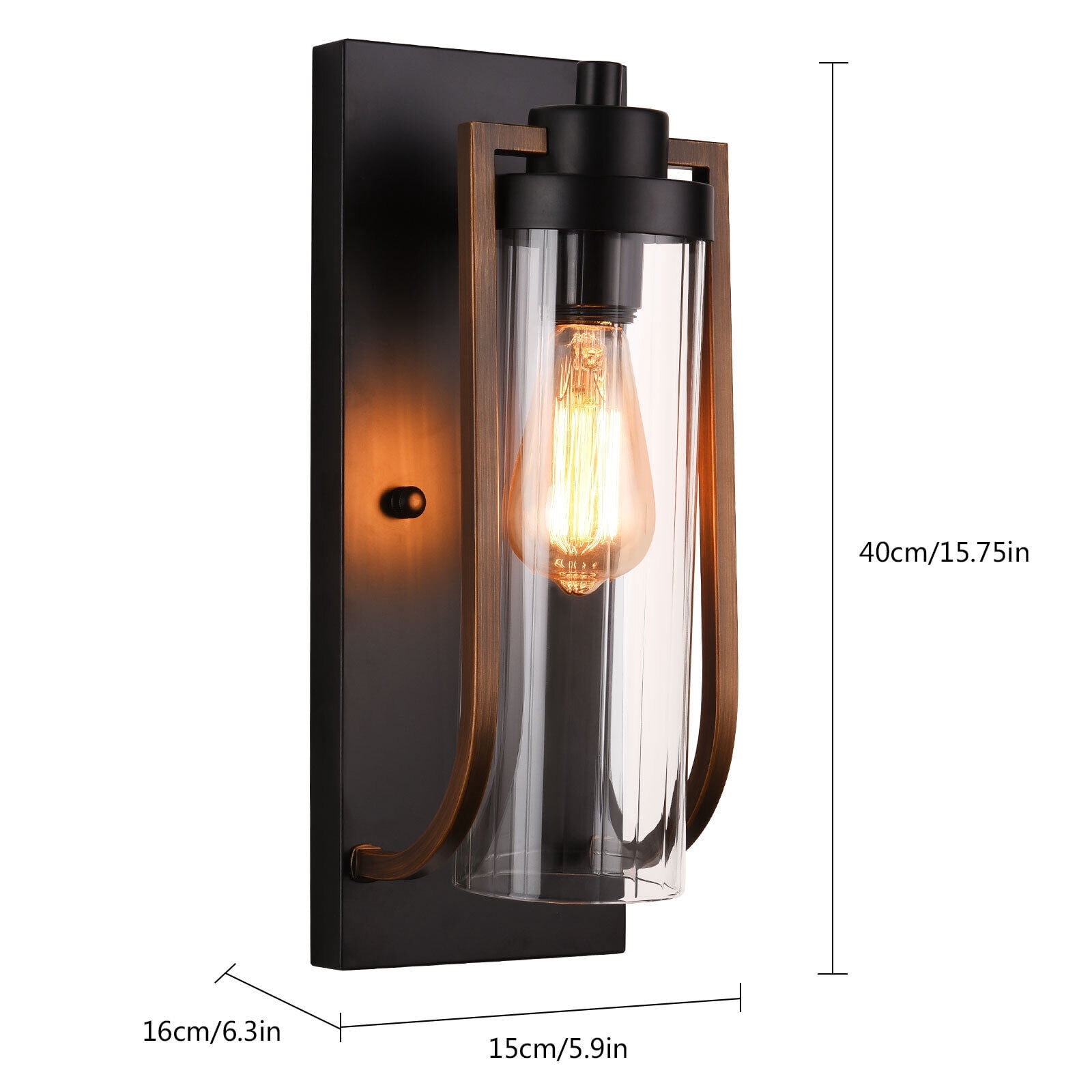 Retro Wall Light Outdoor Wall Lamp Balcony Porch Patio Wall Sconce Lighting Decor Fixture