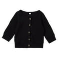 thumbnail image 2 of Boys Girls Button-down Cardigan  Solid Color Sweater  Casual Outerwear, 2 of 9