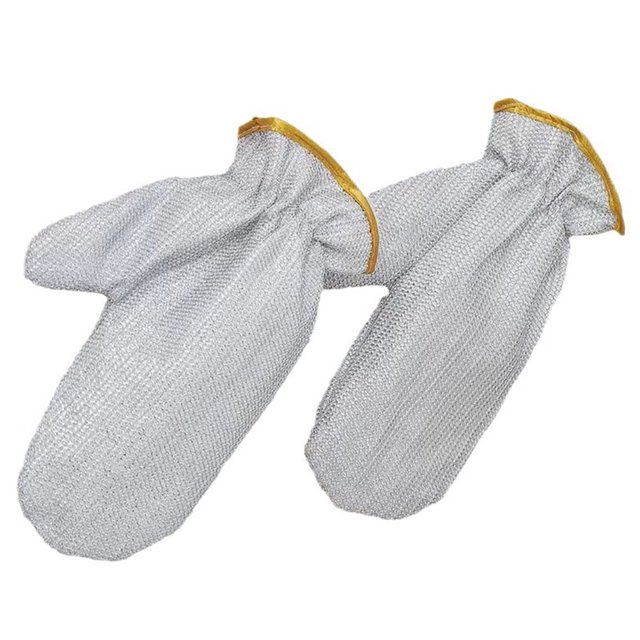 Guantes de limpieza de alambre multiusos HBASD para uso en seco y húmedo. Paños de alambre antirayaduras para lavar platos, placas de cocina, encimeras y fregaderos.