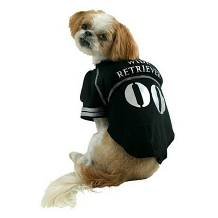 Wide Retriever Dog Costume Padded Pet Tee Halloween Football Player T-Shirt