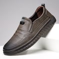 thumbnail image 3 of Zapatos de cuero para hombre, zapatos casuales de negocios de piel de vaca suave, zapatos casuales de suela blanda para hombre, zapatos para hombre, suela blanda, antideslizantes, para gente perezosa, 3 of 6