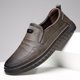 thumbnail image 3 of Zapatos de cuero para hombre, zapatos casuales de negocios de piel de vaca suave, zapatos casuales de suela blanda para hombre, zapatos para hombre, suela blanda, antideslizantes, para gente perezosa, 3 of 6
