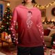 thumbnail image 2 of WILLBEST Sudadera con Capucha Cozy Style de Manga Larga, Estilo Casual y Cómoda, Ideal para Estar En Casa Durante Las Fiestas Diseño Estampado X-Grande, 2 of 5