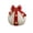 Red, variant on Ceramic Light-Up Christmas Present Ornament, Red Gift Box Tabletop Night Light with Bow and Star Cutouts for Mantels