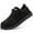 Black, variant on LARNMERN Widen Steel Toe Shoes Loafers Women Non-slip Safety Shoe Comfortable Breathable Walking Sneakers Shoes