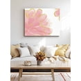 thumbnail image 4 of Pink Gold Wall Art for Living Room,Canvas Picture Wall Decor for Bathroom Bedroom,Boho Modern Abstract Minimalist Aesthetic Flower Painting Artwork for Office Hallway Dining Room Decor 12"x16", 4 of 8