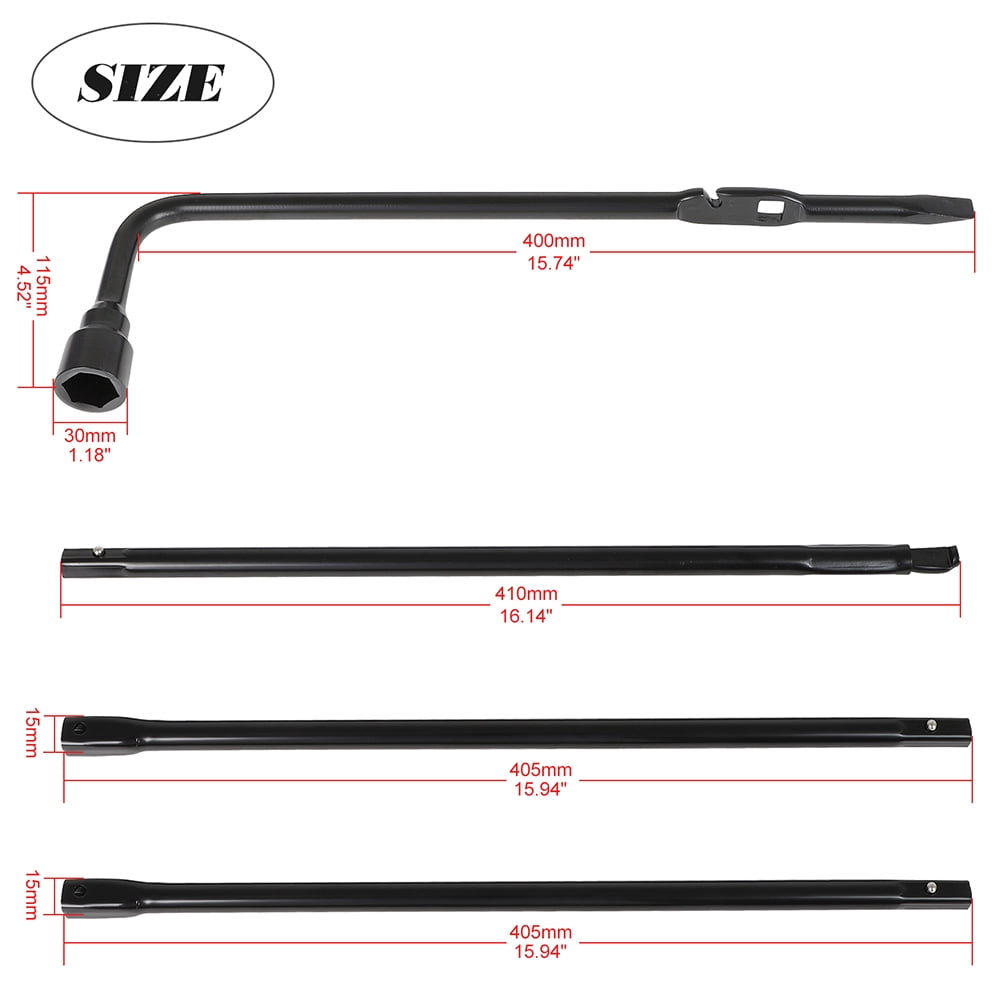 ECCPP For Chevy Silverado GMC Sierra Lug Wrench Spare Tire Tool Kit Replacement w/Case