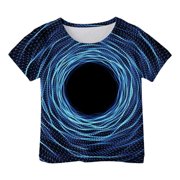 Hienoo Toddler Boys' T-Shirt Graphic Short Sleeve T Shirt Loose Leisure Tshirt