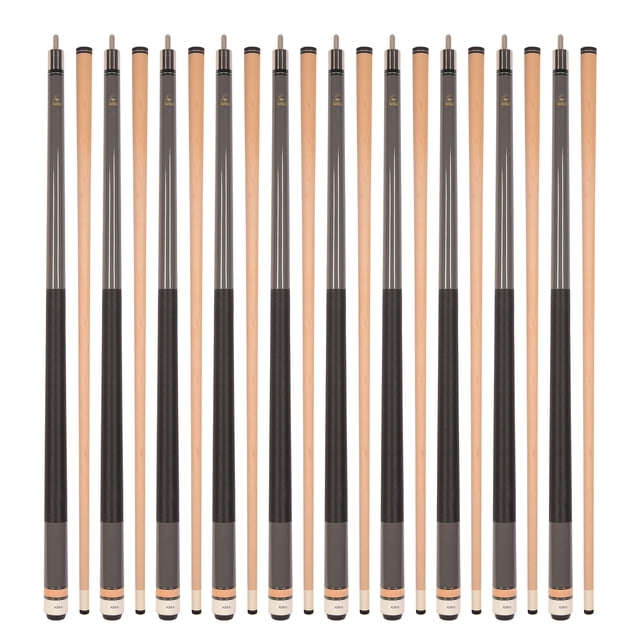 ASKA L2 10-Piece Billiard Pool Cue Set - 58" Canadian Maple Shafts, 13mm Tips, Mixed Weights