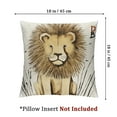 thumbnail image 5 of nygtbtfer Kids Animals Throw Pillow of 2 Pillowcases for Kids 24x24in, 5 of 8