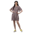 thumbnail image 6 of Moomaya Printed Moss Georgette Dresses Women A-Line Tunic With Drawstring Belt, 6 of 6