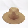 thumbnail image 3 of Panama Hat Vintage British Style Unisex Candy Color Anti-UV Summer Hat Headwear, 3 of 8