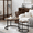 Walnut + MDF+Metal + Primary Living Space, variant on Set of 2 Round Nesting Coffee & Side Tables, Sturdy Metal Frame Modern Industrial for Living Room Bedroom - Coffee Tables