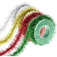 thumbnail image 2 of 4 Rolls Christmas Tinsel Ribbon Metallic Wire Garland Tinsel Wire Garland Christmas Metallic Tinsel Ribbon Glitter Tinsel Ribbon For Christmas Wedding, 2 of 5