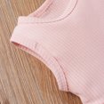 thumbnail image 6 of LMTODLFG Baby Girl Clothes Baby Girls Sleeveless Ruffle Solid Tops+Shorts Outfits Clothes Baby Girls' Clothing Pink 0-3 Months, 6 of 9