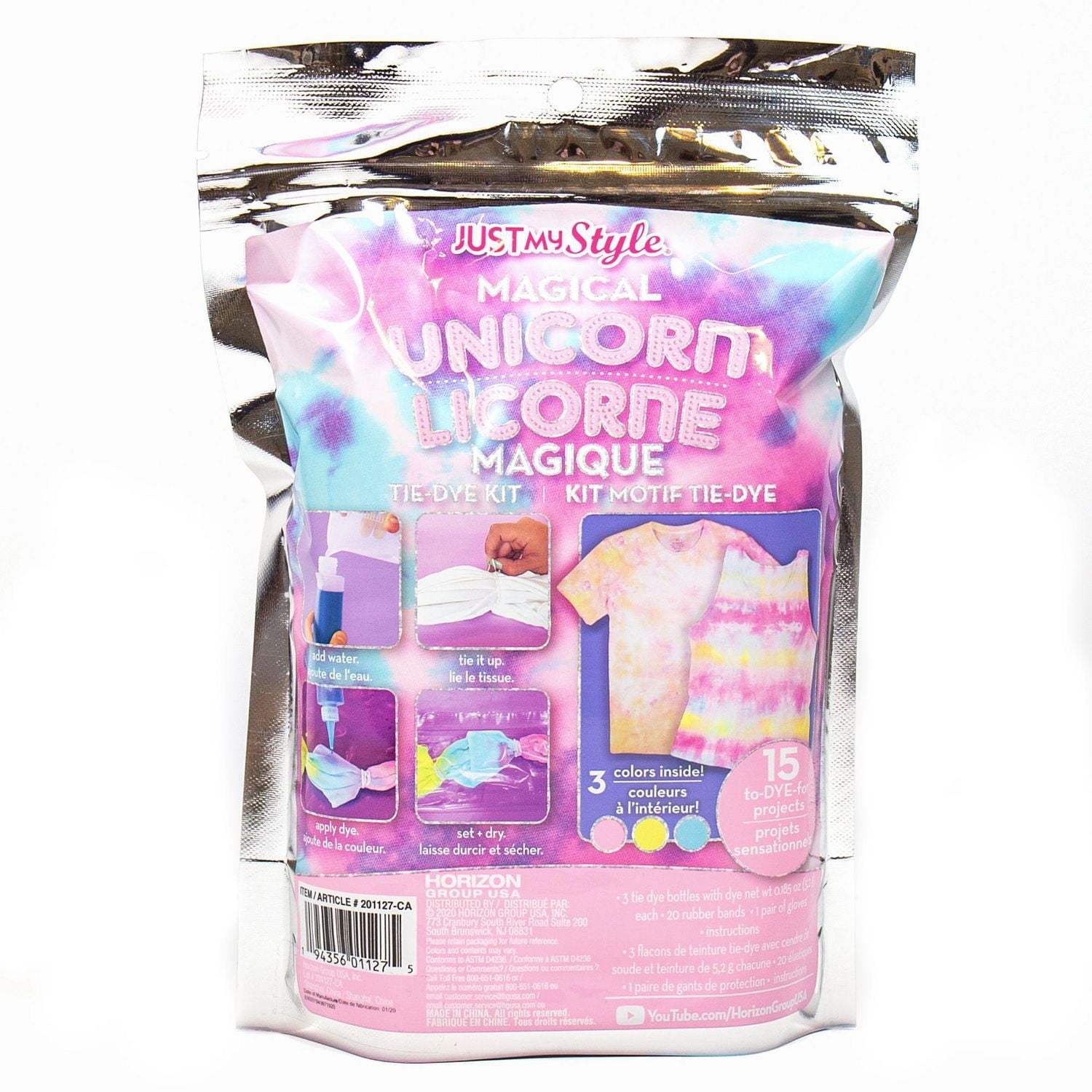 Just My Style®™ Tie-dye licorne magique 8 ans et plus