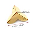 thumbnail image 3 of SDTC Tech - Paquete de 12 protectores de esquina para mini joyeros, cubierta protectora de borde de metal, color dorado, 3 of 4