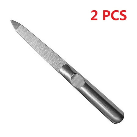 Stainless Steel Nail File, Manicure Fingernail File Nail Care, Great for Thick Nails