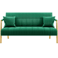 thumbnail image 6 of Renwick 56.5'' W Modern Upholstered Sofa Couch with 2 Pillows for All Ages, Green, 6 of 7