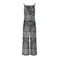 thumbnail image 4 of Trajes de Mujer Casual Suelto Impreso sin Mangas Correa Trasera, Cuello en V con Bolsillos para el Verano Y el Uso Diario, 4 of 6