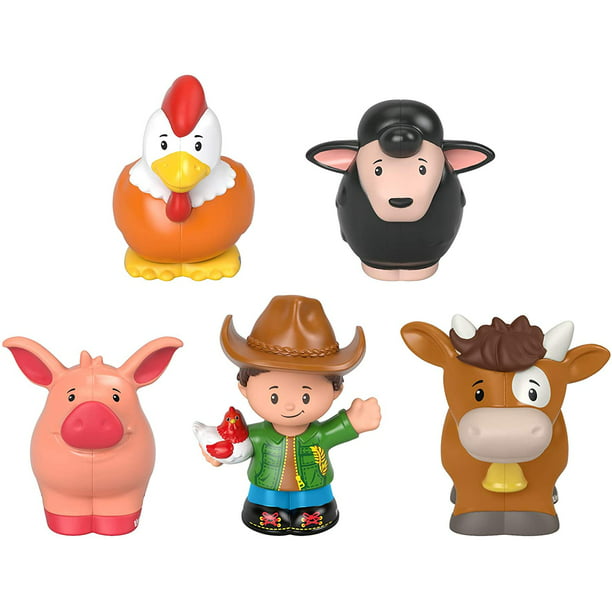 Fisher-Price Little People Farmer & Animals Action Figure Set, 5 Pieces -  