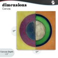 thumbnail image 4 of Stupell Industries Modern Muted Round Color Black Canvas Art, 17 x 17, by Matthew Finger, 4 of 8