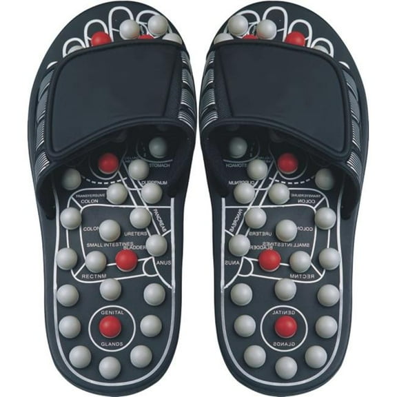 Reflexology Sandals Black Pearl - X Large
