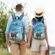 thumbnail image 4 of Easygdp Elephant Giraffe Mochila de Lona Resistente para Laptop, Compatible con Laptops de 15 a 17 pulgadas, Ideal para Escuela, Trabajo y Viajes-Medium, 4 of 5