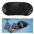 thumbnail image 2 of 10pcs Polyester Sleeping Blindfold Portable Shading Eyepatch Eyeshade Eye Mask (Black), 2 of 7