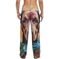 thumbnail image 6 of Cauagu Painted Flower Puppy Mens Pajama Pants Sleep & Lounge Pants,PJ Bottoms with Pockets-X-Large, 6 of 7