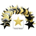 thumbnail image 3 of KY 30 Feet Bright Star Hanging Bunting Banner Backdrop for 2025 New Year Decor Graduation Wedding Birthday Christmas Party(Gold), 3 of 7
