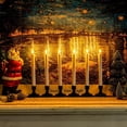 thumbnail image 4 of 6 Pcs Window Candles with Remote Timer Dimmer, Battery Operated Candlesticks with Holders and Suctions, White LED Christmas Candle for Window Xmas Holiday Decor, 4 of 6