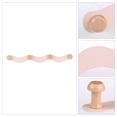 thumbnail image 3 of REGALWOVEN 1 Pcs Coat Rack Wall Mount, Metal Wood Coat Hook, Hat Rack, Wall Hooks for Hanging with 4 Hooks for Entryway, Bathroom, Bedroom Pink, 3 of 7